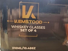 KEMSTOOD WHISKEY GLASSES SET OF 4