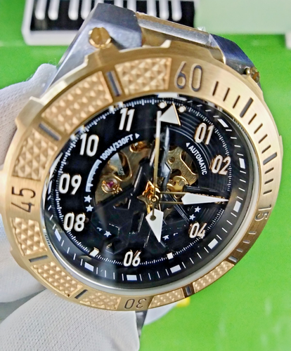 Invicta Aviator automatische zweifarbige Herrenuhr 39911 Skelett schwarzes Jet-Zifferblatt WR100M - Bild 20 von 24