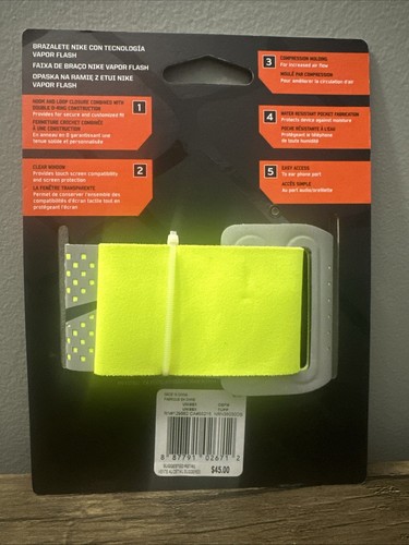 NIKE Vapor Flash Adjustable Arm Band iPhone iPod Device Carrier Run Training Mp3 - Photo 2 sur 3