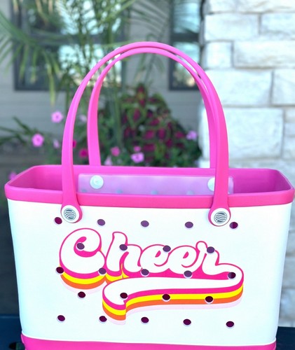 Rubber Beach Tote , Pool Bag - Cheer - Picture 4 of 4