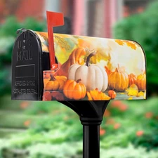 Magnetic Pumpkins Fall-Autumn Seasonal-Mailbox-Covers Outdoor Mailbox-Wraps/Post