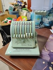 VINTAGE PAYMASTER RIBBON WRITER SERIES 8000 Check Printer Great Shape PALE Green