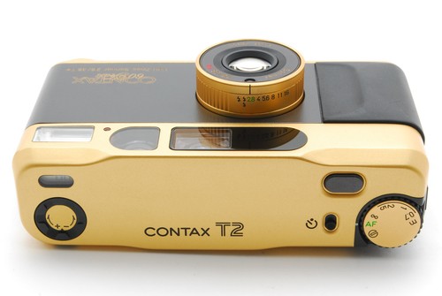 Contax T2 Gold 60th anniversary Film Camera RARE VINTAGE Top MINT From JAPAN - Picture 5 of 24