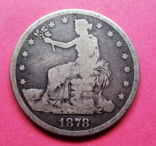 1878-S TRADE DOLLAR. CIRCULATED.