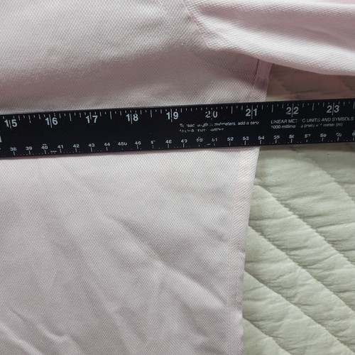 Charles Tyrwhitt Mens Dress Shirt 15.5 34 Light Pink French Cuff Slim - Picture 3 of 8