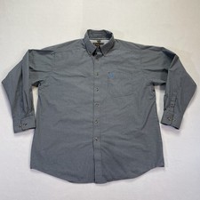 Ariat Pro Series Shirt Mens XL Blue Button Down Long Sleeve Cowboy Western