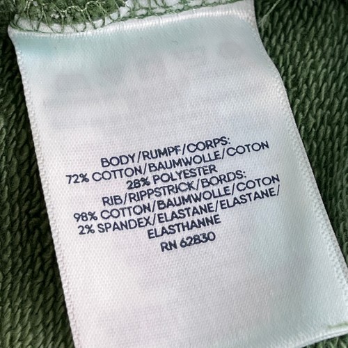 Lands' End Serious Sweats Tie Dye Blue Green Long Sleeve Sweatshirt Women's XL - Picture 8 of 9