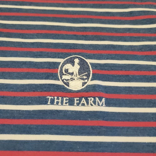 Polo Ralph Lauren Golf Shirt Men 2XL Blue Striped Performance Stretch The Farm - Picture 3 of 9