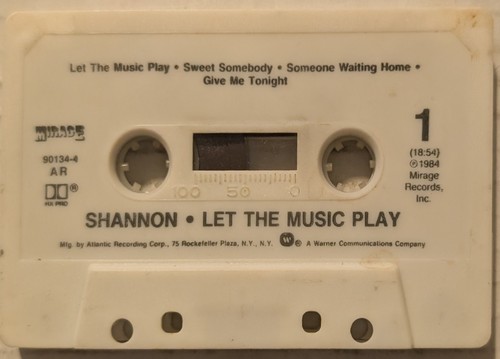Vintage Shannon " Let The Music Play" Cassette Tape (1984) - Picture 5 of 6