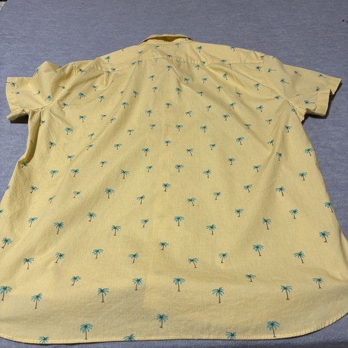 J Crew Herren X-Large Hemd Slim Fit Kurzarm Button Down Palmen Tropical Print - Bild 5 von 10