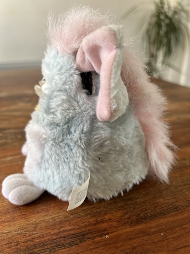 VINTAGE 1999 TIGER BABY FURBY INTERACTIVE TALKING WORKING BLUE PINK GOOD USED - Picture 2 of 13