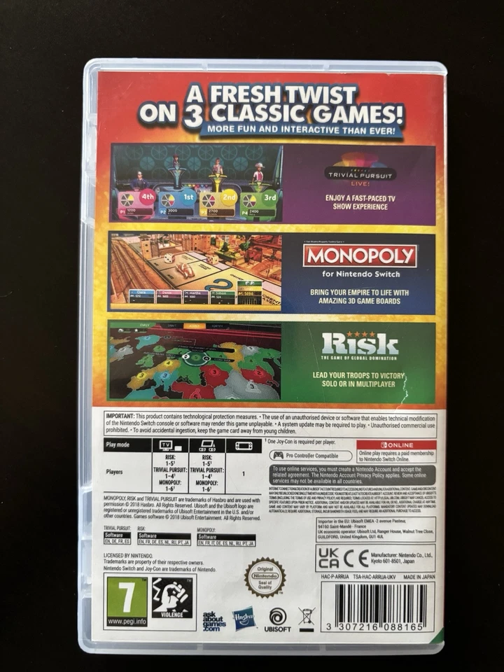 Hasbro Game Night - Nintendo Switch - Monopoly - risiko -trivial, foto 3 di 3