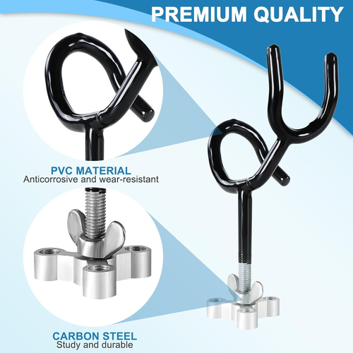Fishing Rod Holders for Boat 4Pcs of 20 Degree 4 Inch Sure Grip Steel Rod Boat H - Picture 4 of 12