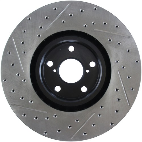 StopTech 127.44184L Front Left Drilled Brake Rotor for 13-19 GS350 / 12-19 IS350 - Picture 5 of 8