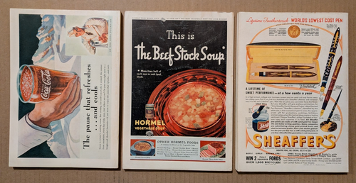 Lot 11 The National Geographic Magazine 1937 NEAR MINT Cars-COKE ADS-INDIANS + - Picture 8 of 21