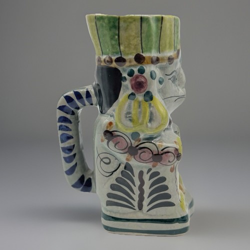 Taza mexicana estilo tiki vintage, jarra de cerámica maya, vajilla vintage - Imagen 2 de 8