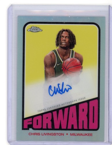 2023-24 Topps cromado 1972 Topps automático Chris Livingston #TA-CL novato automático radiocontrol - Imagen 1 de 2