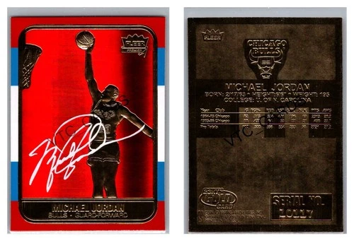 Jordan 1997 Fleer Jordan #10 Gold
