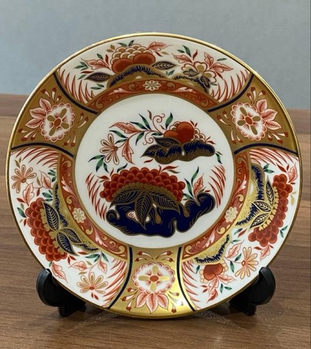 Royal Crown Derby Floral Teetasse & Untertasse Set Porzellan Goldrand - Bild 7 von 8