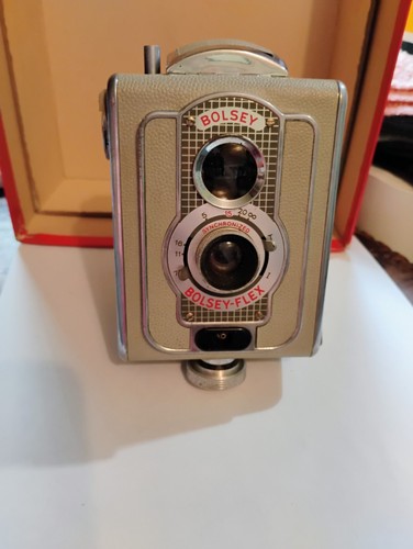 Bolsey Flex Trio Camera, Case, Telescopic Flashgun in Original Box - Picture 9 of 18
