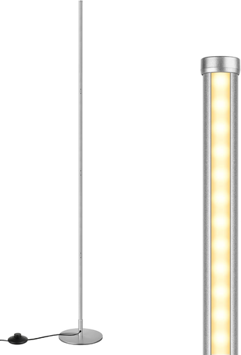 EDISHINE Lampada da Terra a LED Dimmerabile in Continuo, Luce 1 Pack, Argento - Foto 9 di 10