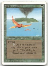 Birds of Paradise (LP) Revised Edition 3ED Magic MTG