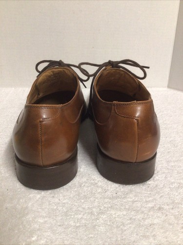 Scarpe Tasso Elba uomo 12 M eleganti grembiule punta Marco M40704 pelle marrone stringate - Foto 4 di 10