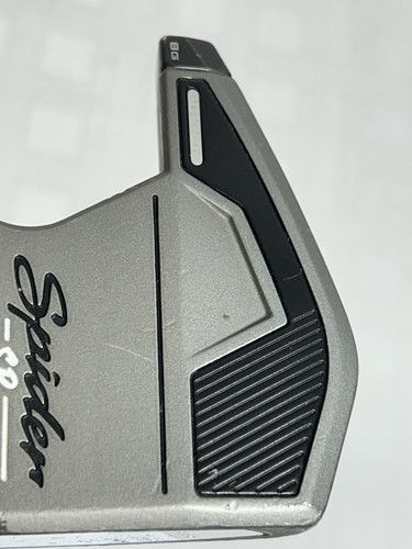 TaylorMade Spider SR Platinum Heel Flow Neck Putter 34,5" Mazza da golf Super Stroke - Foto 4 di 23