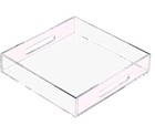 Acrylic Serving Tray with Handles-12x12x2.36Inch-Decorative Tray Letter Tray ...