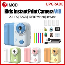 9IMOD Kids Instant Print Camera Video 1080P Bluetooth Printing 10X Zoom Camera