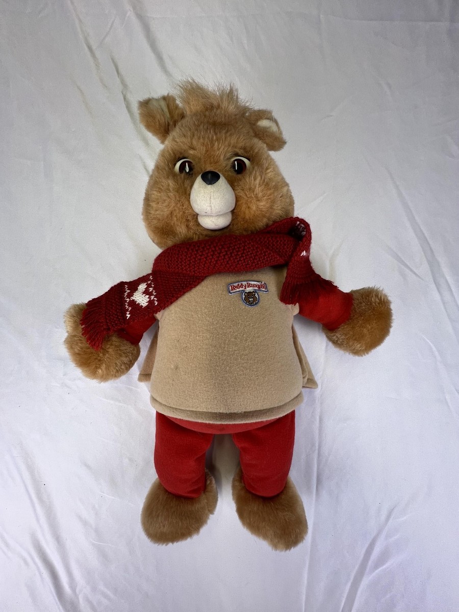 Vintage 1992 Teddy Ruxpin Playskool Talking Bear Plush Animatronic