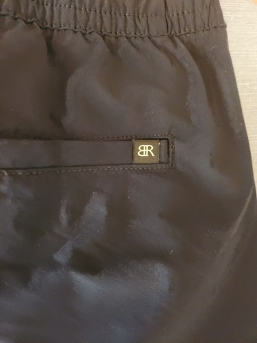 Banana Republic schwarze Jogginghose für Herren leichtes Nylon elastischer Bund & Bündchen Medium - Bild 7 von 9