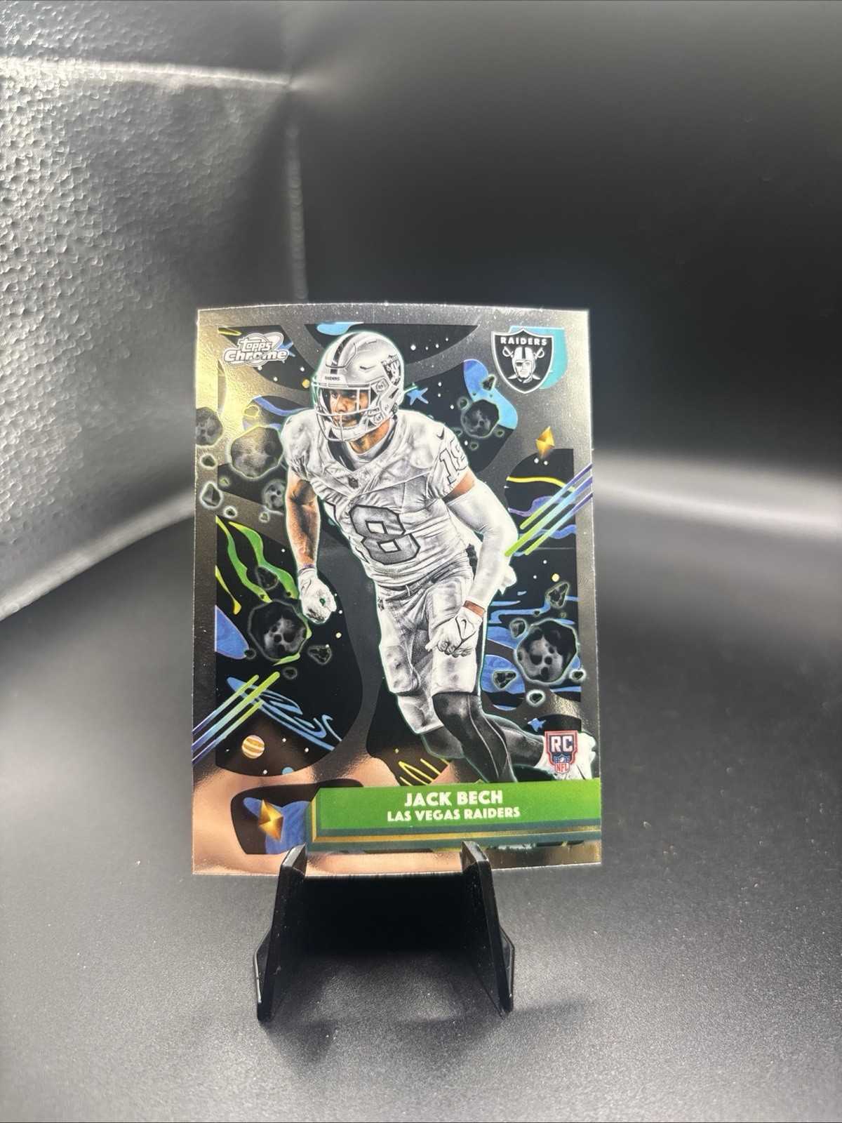 2025 Topps Chrome Cosmic - Jack Bech #153 (RC) Oakland Raiders