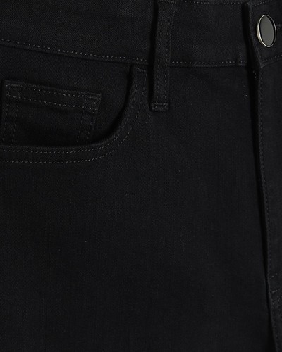 River Island Womens Wide Leg Jeans Petite Black High Rise Trousers Pants Bottoms - Picture 4 of 11