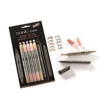 Copic Ciao Skin Tones Set – 5+1 Markers for Portrait & Character Drawing
