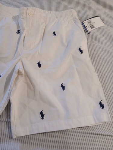 POLO RALPH LAUREN Shorts Boys 14 Embroidered Navy Blue Pony Drawstring Prep - Picture 2 of 8
