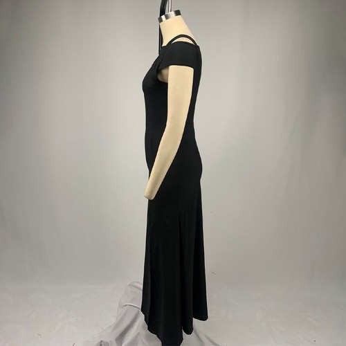 Slight Strech Dress Women Solid Color Long Plus Size Prom Short Sleeve Fashion - Picture 7 of 39
