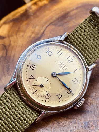 Reloj Pulsera Militar Alemán Mecánico Original Raro De Colección GUB Glashutte #8266 - Imagen 12 de 24