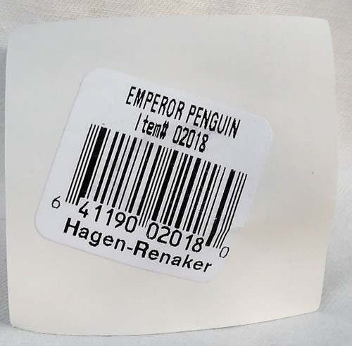 Vintage Hagen-Renaker 2" Kaiserpinguin 02018 auf Originalkarte - Bild 5 von 5