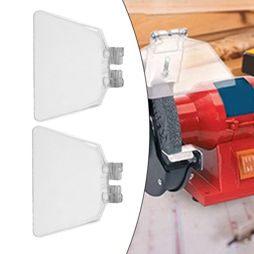 Versatile Bench Grinder Eye Safety Shields 2pcs Transparent Replacement - Picture 6 of 12