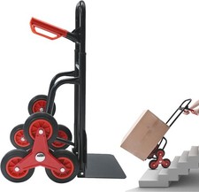 Stair Climber Dolly 330LB,Foldable Climbing Cart Hand Truck,Rolling Cart 6 Wheel