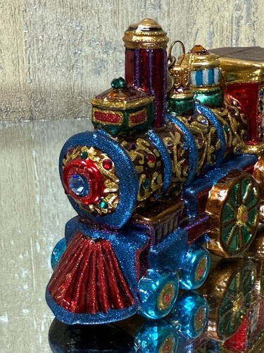 Jay Strongwater Jeweled Train Ornament Swarovski Crystal Limited Edition Boxed - Bild 5 von 15