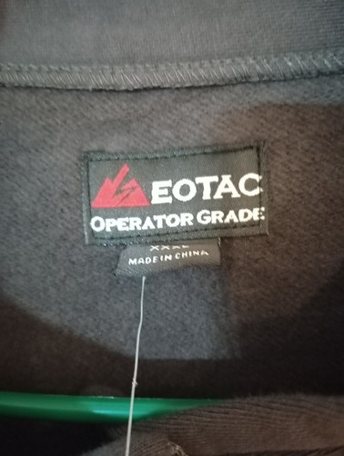 EOTAC Camicia Uomo 3XL Grado Operatore Antracite Scuro 1/2 Zip Manica Lunga - Foto 3 di 6