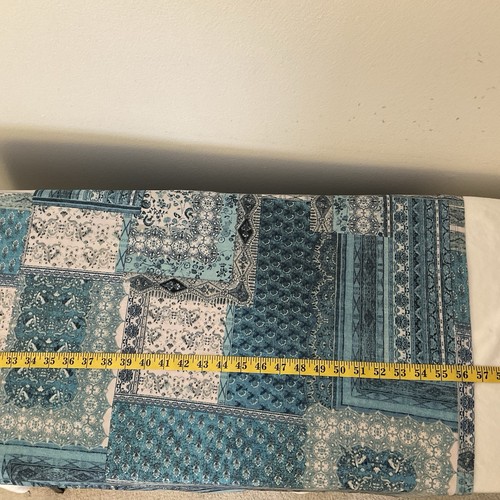 Style & Co Women Maxi Dress Plus Size 3X Blue White Patchwork Tie Waist - Picture 6 of 7