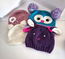 Girls Beanie Caps Set of 4