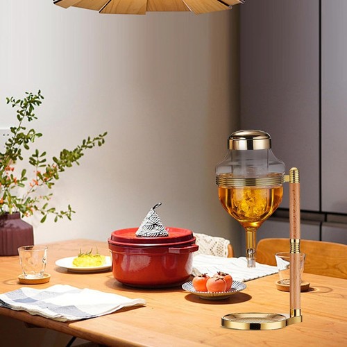 Jarra compacta para bebidas - Dispensador de whisky plateado de 5,78"" para hogar y eventos - Imagen 11 de 11