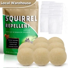 Squirrel Repellent for Attic, Car Engines, Garden, 8-Pack 