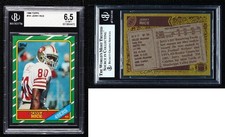 1986 Topps Jerry Rice (C* on Copyright Line) #161 BGS 6.5 Rookie RC HOF