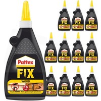 Pattex Fix Wood - Holzleim - Holzkleber 12 X 200G Tube FüR Fast Alle Holzarten