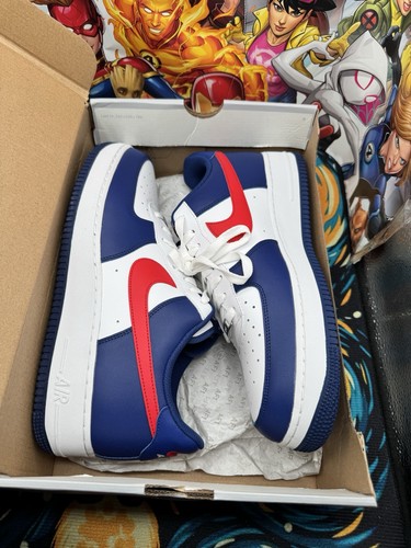 Nike Air Force 1 Low USA Weiß Rot Blau Herren 12